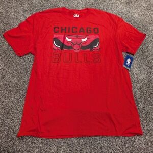 CSA Chicago Bulls T-Shirt Mens 2XL Red NWT NBA Basketball Graphic Tee